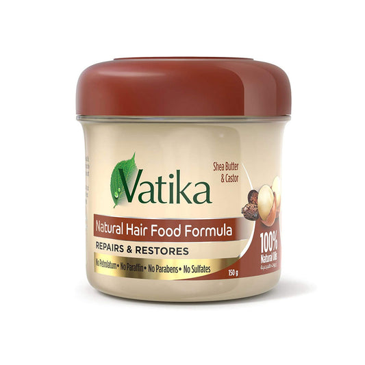 Vatika Afro Naturals Hair Food Shea Butter & Castor - 150g