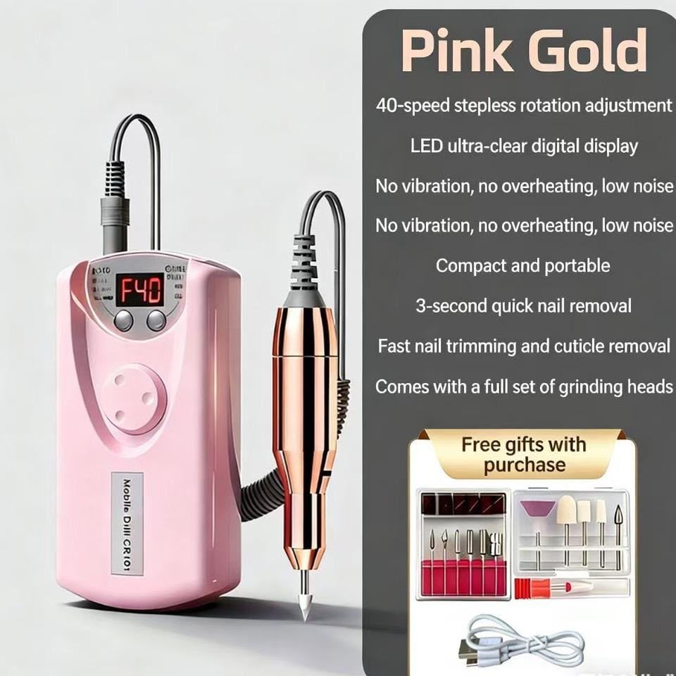 🔥 LIMITED DEAL — Professional Rechargeable Electric Nail Drill | 35,000 RPM + 8-12Hr Battery + LED Display + Low Noise + Manicure & Pedicure | KSh 3750