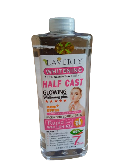 Laverly Half Cast Glowing Whitening Plus Face and Body Oil