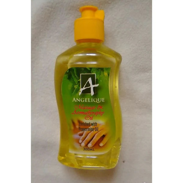 Angelique Massage & Aromatherapy Oil – Peppermint Enriched (300ml)