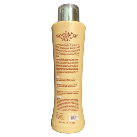 18K Paris Gold Lighten Skin Glowing Body Milk
