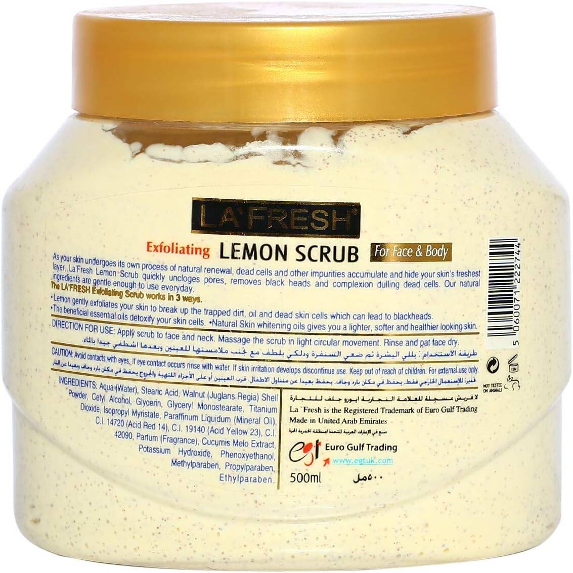 La Fresh Lemon Face Scrub (500ml)
