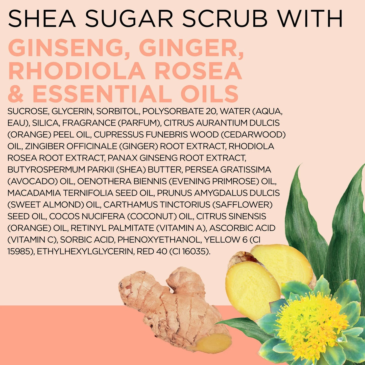 Dr Teal’s Shea Sugar Body Scrub with Ginger, Ginseng & Essential Oils