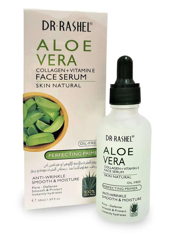 Dr Rashel Aloe Vera Collagen + Vitamin E Face Serum | Anti - Wrinkle, Instantly Smooth Hydrates & Moisture Skin,