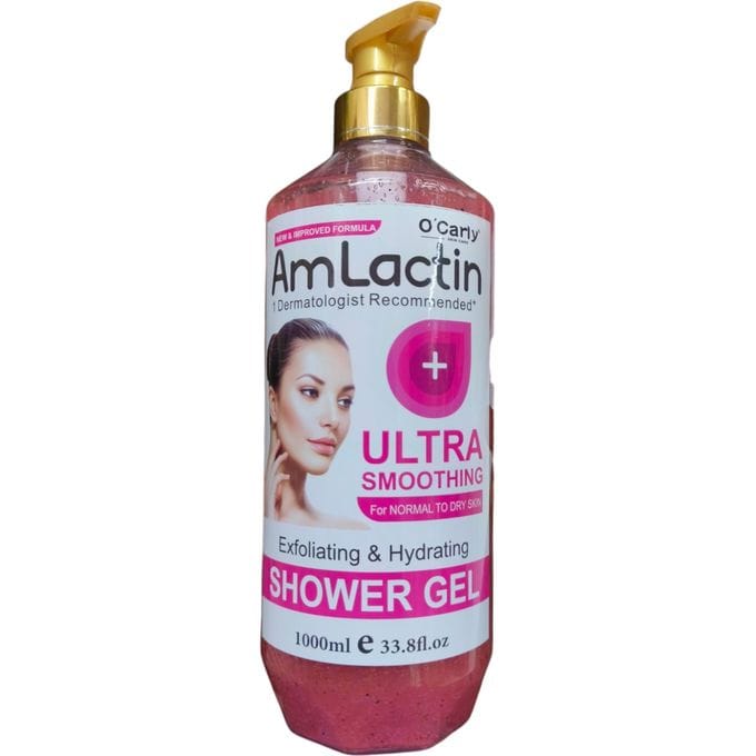 Amlactin Exfoliating & Hydrating Ultra Smoothing Shower Gel For Normal To Dry Skin