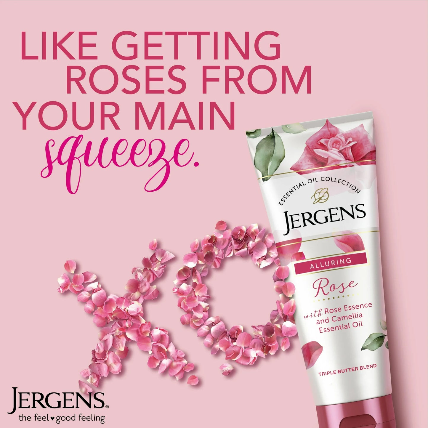 Jergens Rose Body Lotion Butter with Camellia Essential Oil