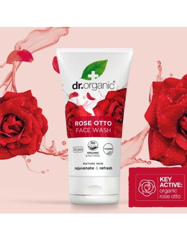 Dr. Organic Rose Otto Face Wash – 150 ml