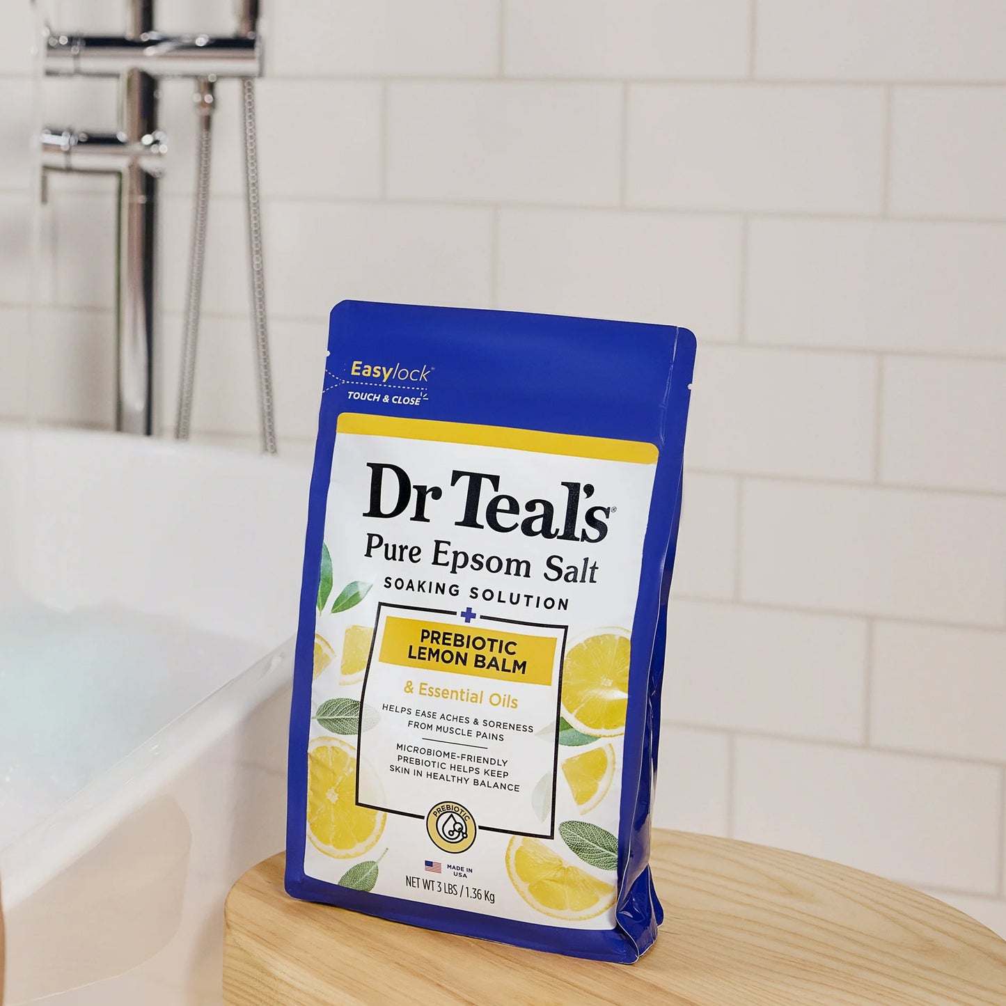Dr Teal’s Epsom Salt Magnesium Soak with Prebiotic Lemon Balm