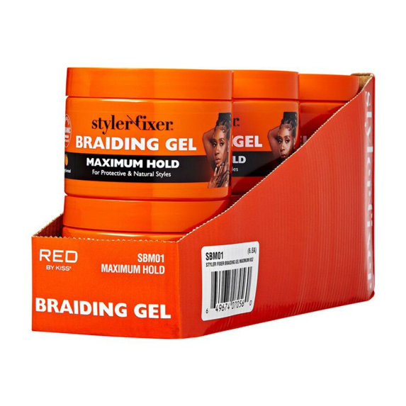 KISS Styler Fixer Braiding Gel – Maximum Hold