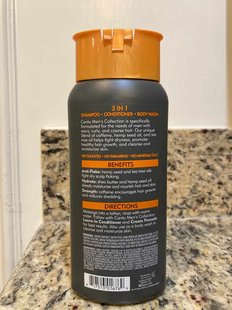 Cantu Shea Butter 3-in-1 Shampoo, Conditioner & Body Wash