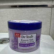 Dr Teal's Lavender Epsom Salt Body Scrub with Shea Butter & Jojoba Oil – 454g