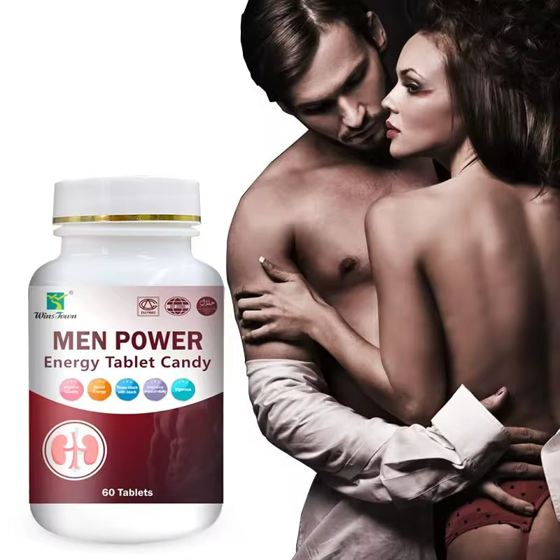 Winstown Men Power Tablet Candy — Natural Male Energy, Stamina & Performance Boost | Feel The Difference Fast!
