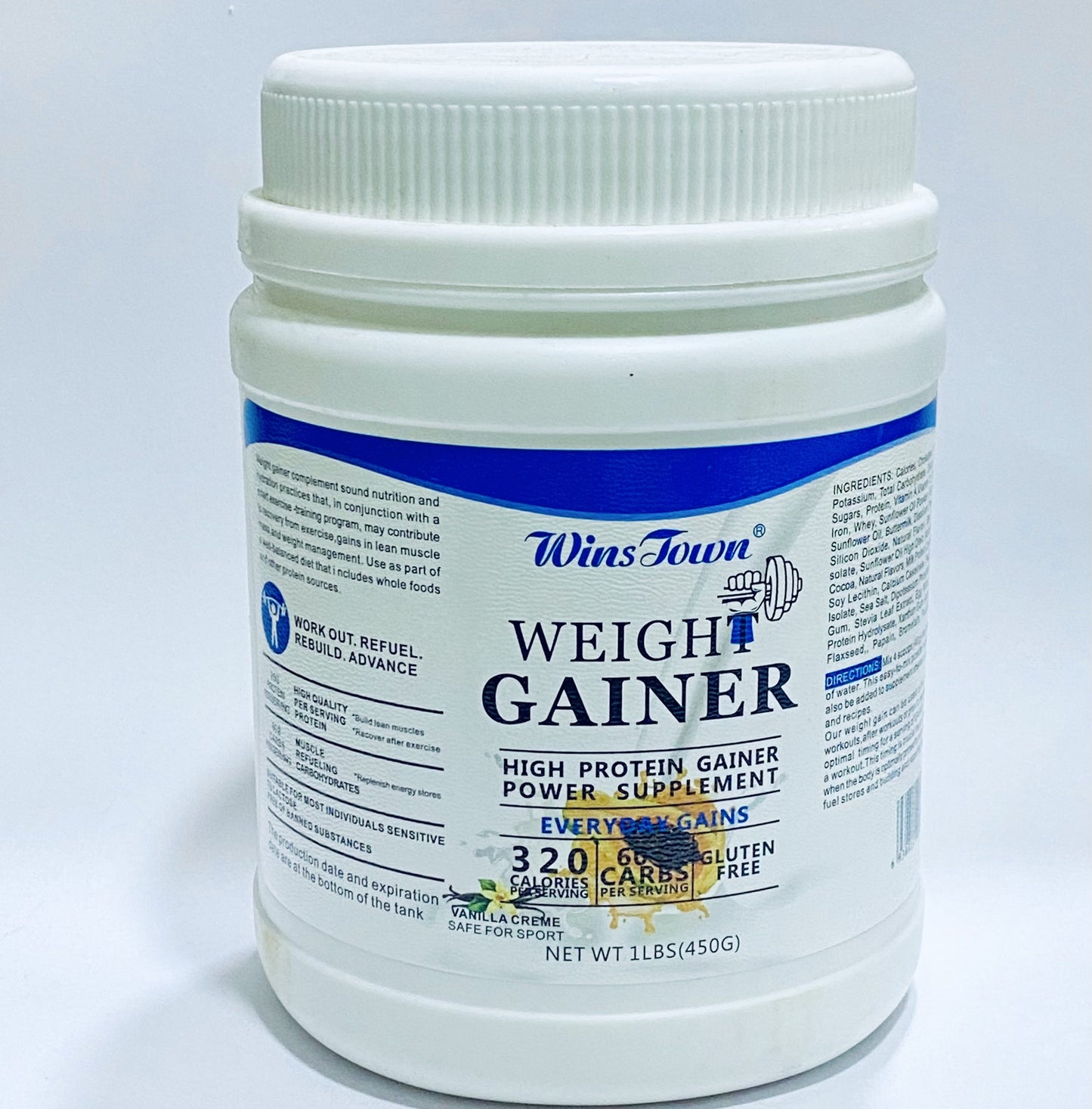 Wins Town Weight Gainer – High Protein Gainer Power Supplement (450 g)