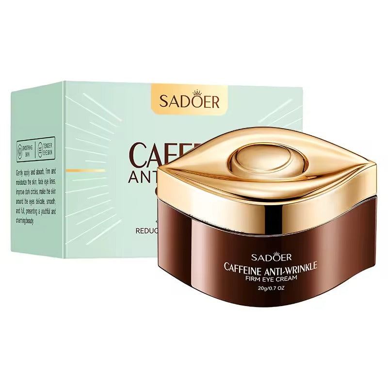 SADOER Caffeine Eye Cream – Reduce Puffiness, Brighten Dark Circles & Refresh Tired Eyes