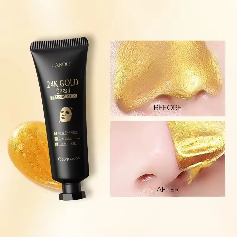 LAIKOU 24K Gold Snail Collagen Peel-Off Face Mask