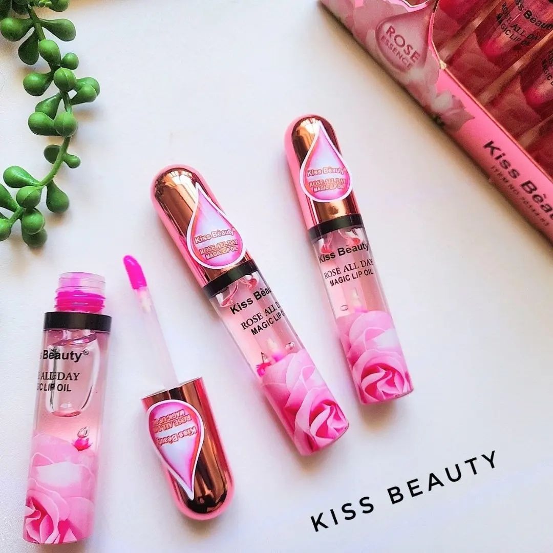 KISS BEAUTY Rose All Day Magic Lip Gloss