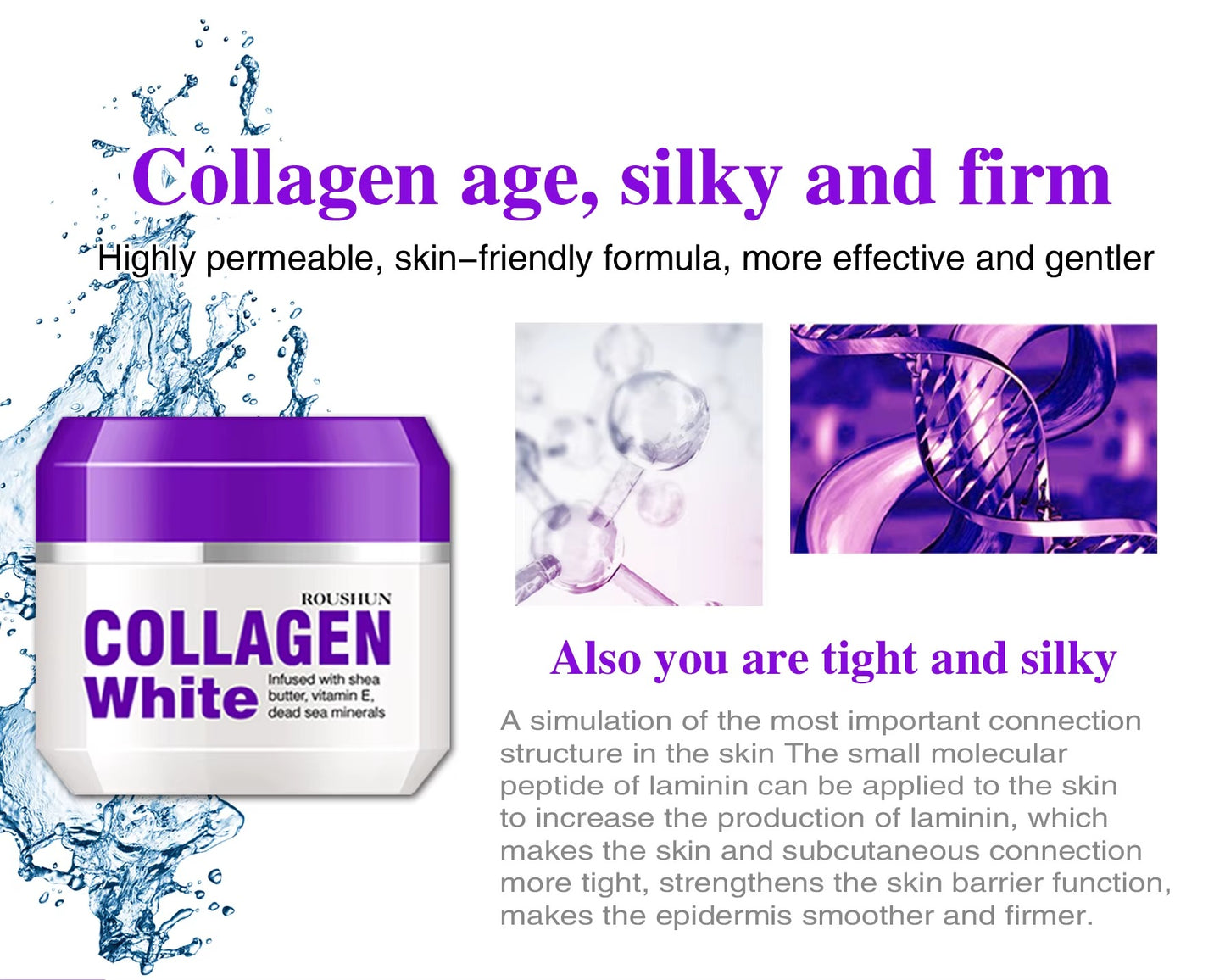 Roushun Collagen White Whitening & Nourishing Cream