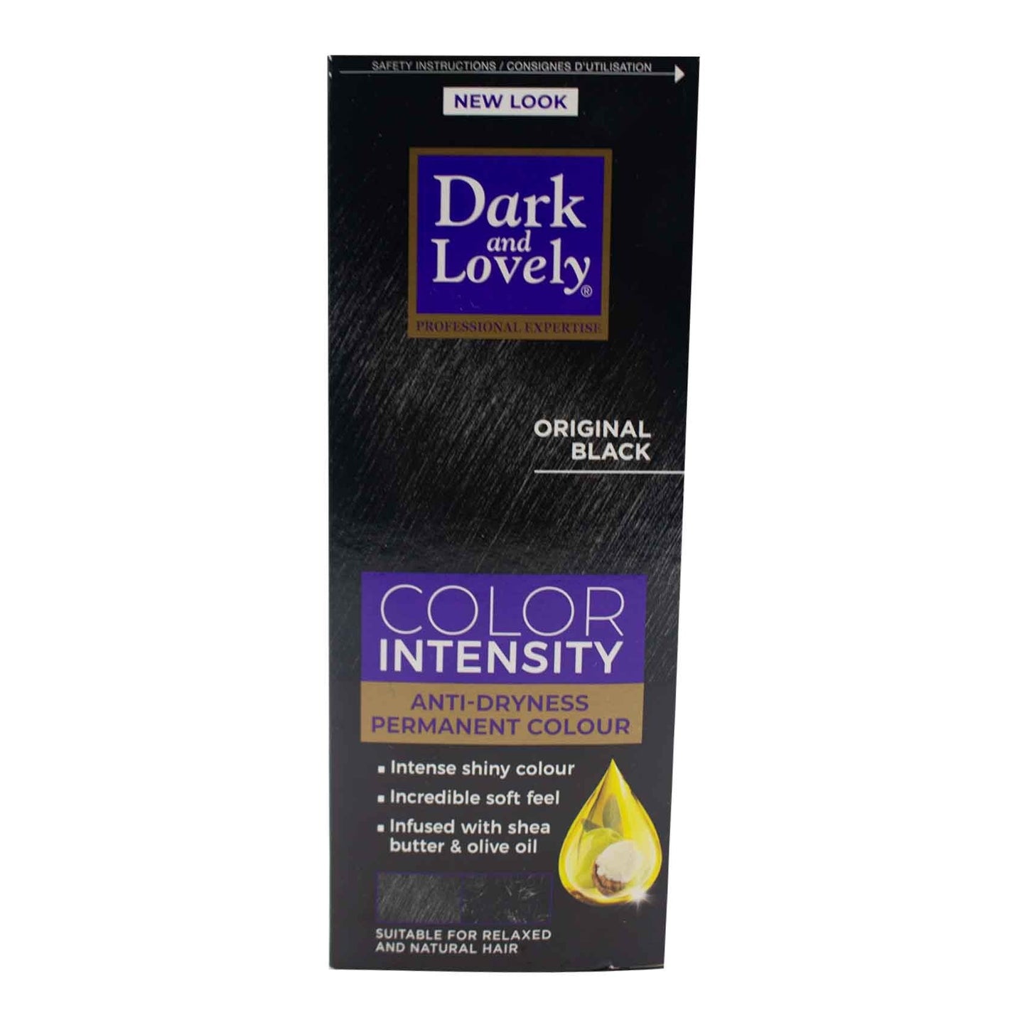 Dark and Lovely Original Black Intensity Hair Color Cream – 100ml