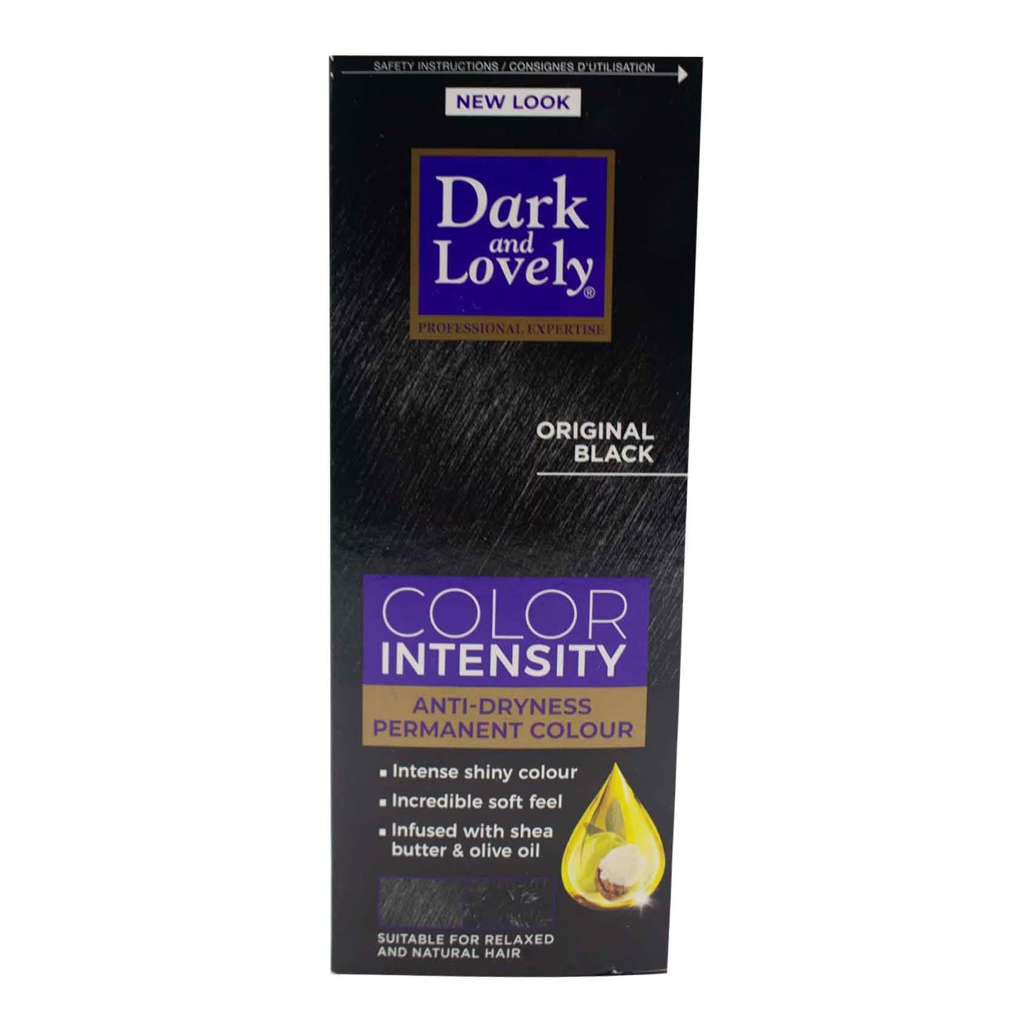 Dark and Lovely Original Black Intensity Hair Color Cream – 100ml