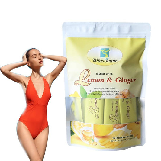 Wins Town Lemon & Ginger Tea – 15 Sachets (150 g)