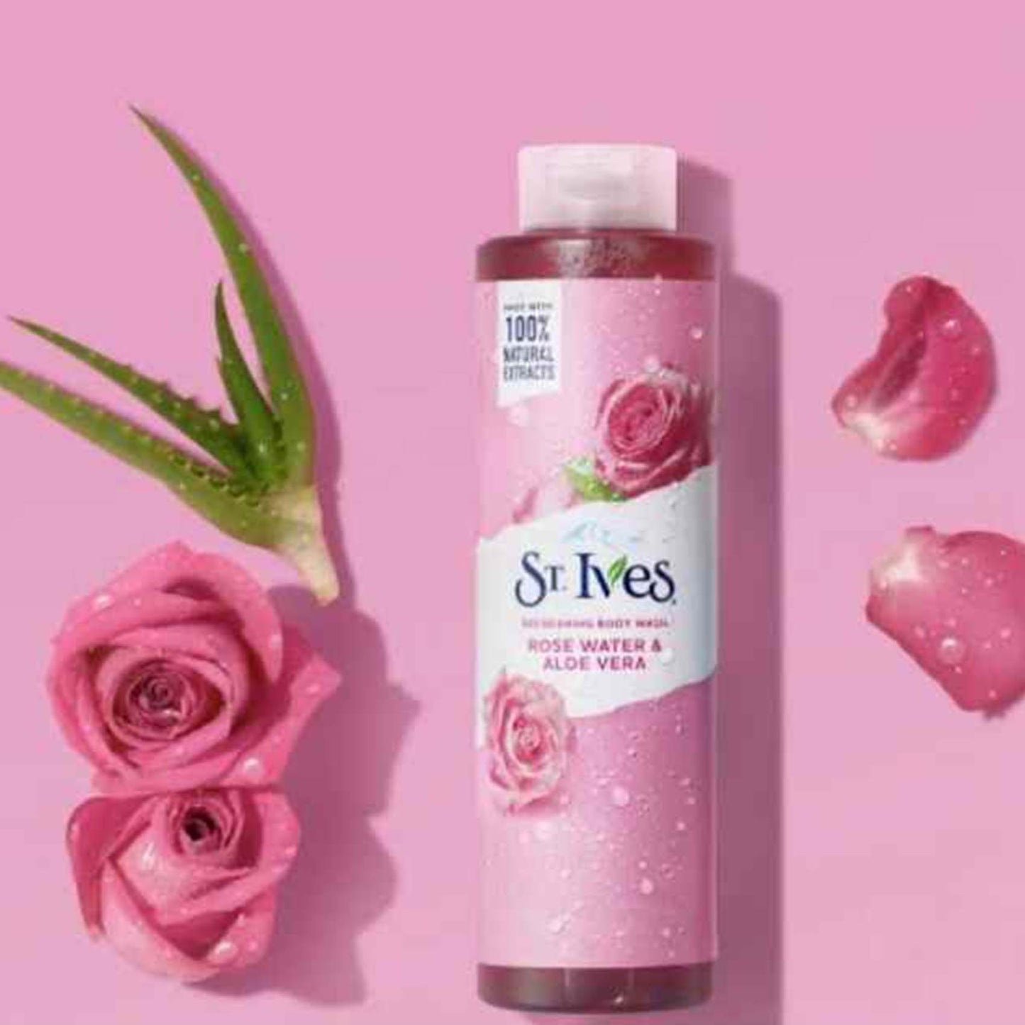 St. Ives Refreshing Rose Water & Aloe Vera Body Wash – 650ml