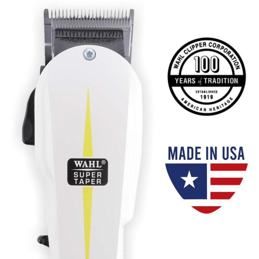 Wahl 08466-424 Corded Super Taper Hair Clipper – White