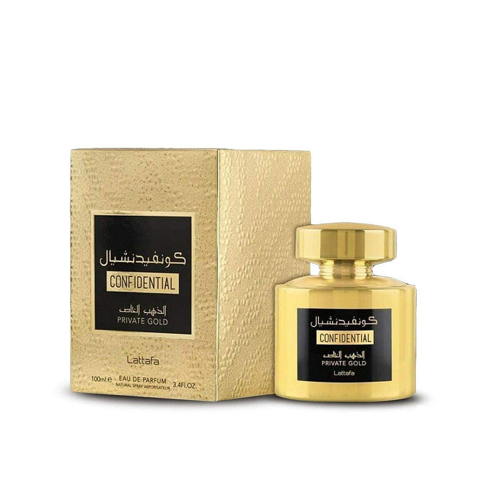 Lattafa Confidential Private Gold Eau De Parfum 100ml For Man & Woman