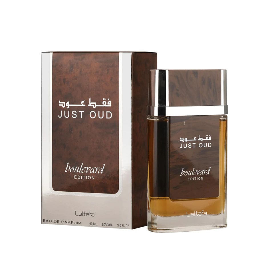 π₯ LIMITED DEAL β Lattafa Just Oud Boulevard EDP 100ml | Oud + Saffron + Amber + 8-Hour Longevity | KSh 6,500