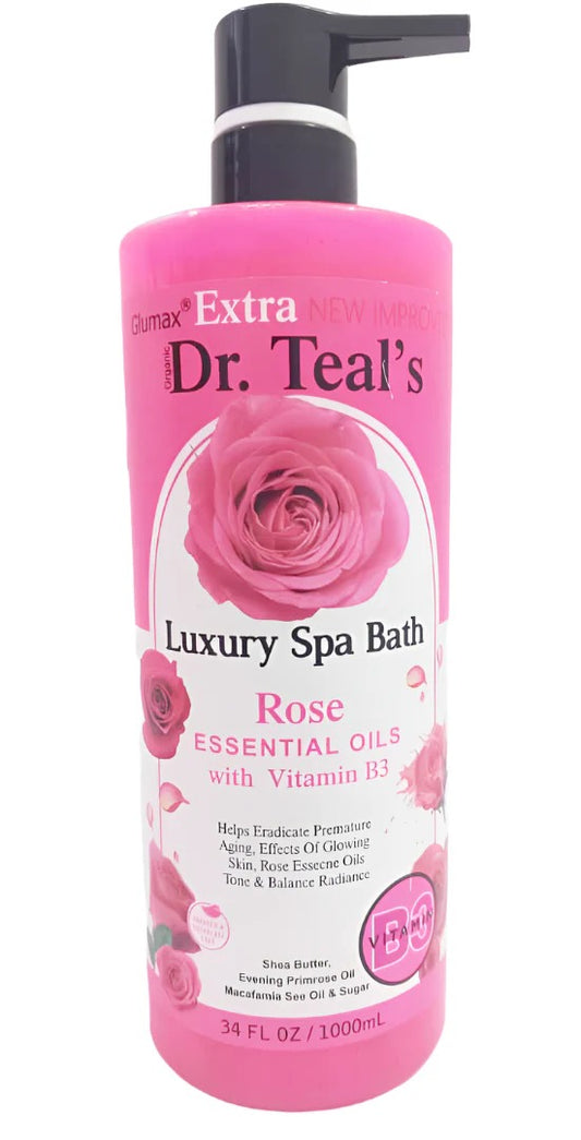 Dr Teal's Luxury Spa Bath - Rose Essentials with Vitamin B3