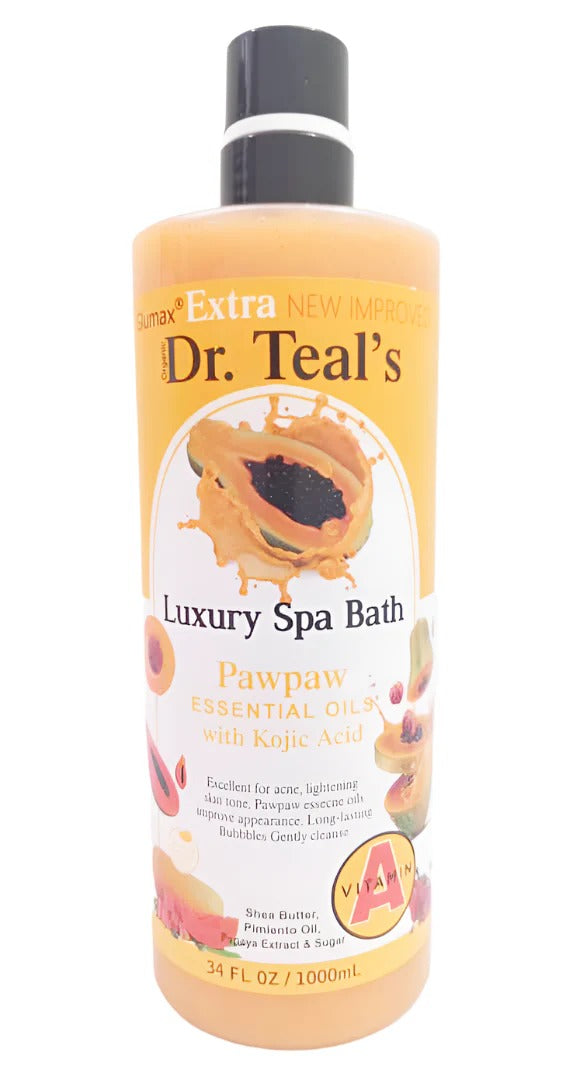 Dr Teal's Luxury Spa Bath - Pawpaw Essential Oil with Kojic Acid