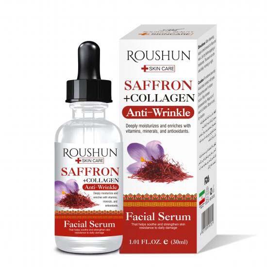Roushun Saffron + Collagen Anti-Wrinkle Facial Serum 30mL