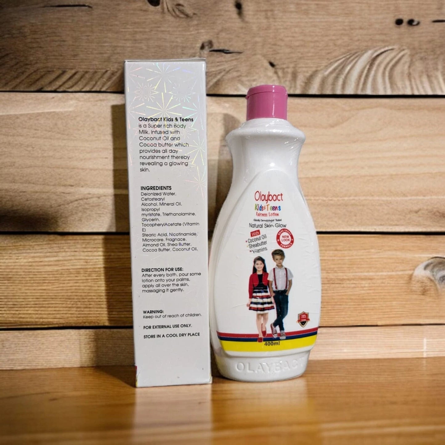 Olaybact Kids & Teens Natural Fairness Lotion 400ml