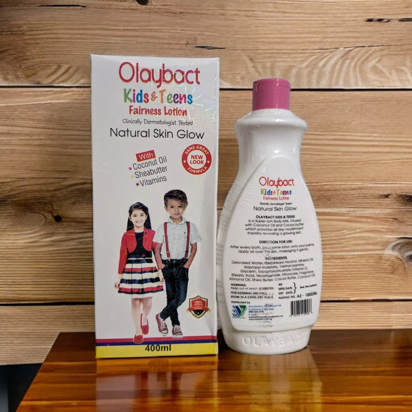 Olaybact Kids & Teens Natural Fairness Lotion 400ml