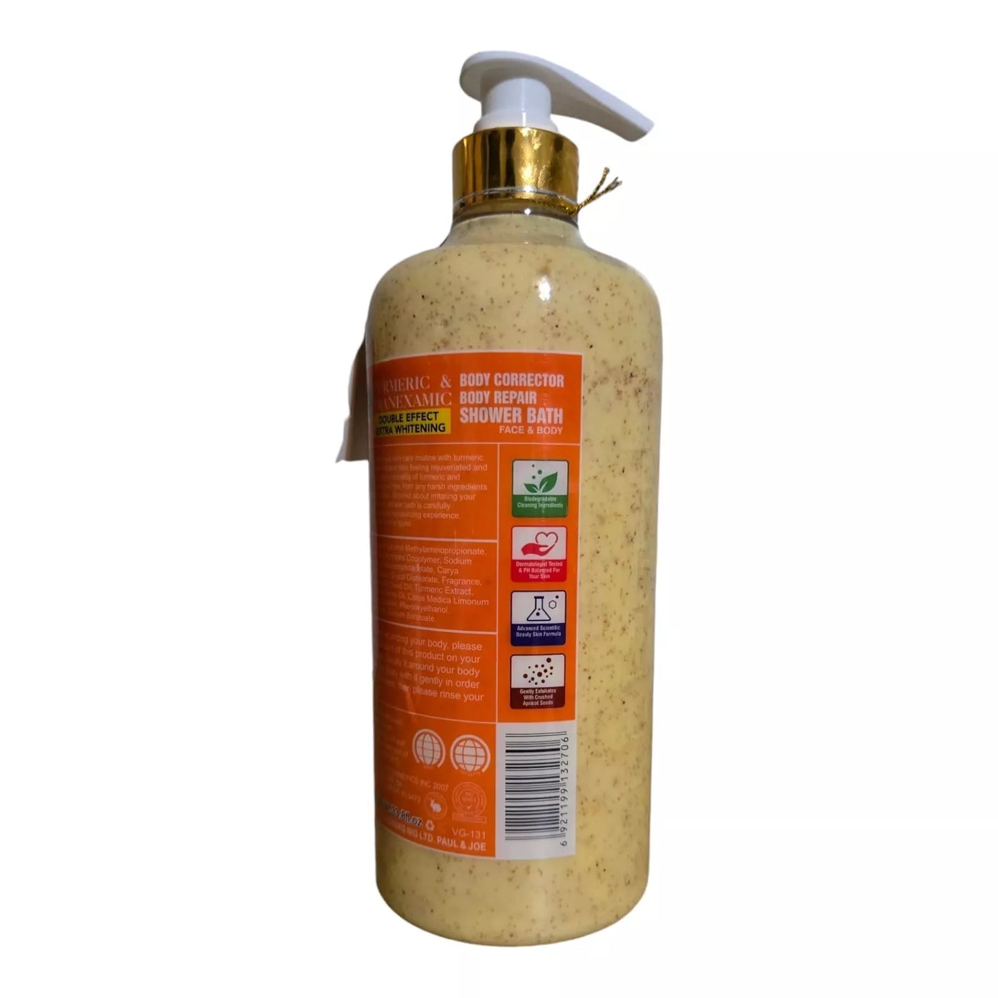 Veet Gold Turmeric & Tranexamic Double Effect Extra Whitening Shower Bath – 1000ml