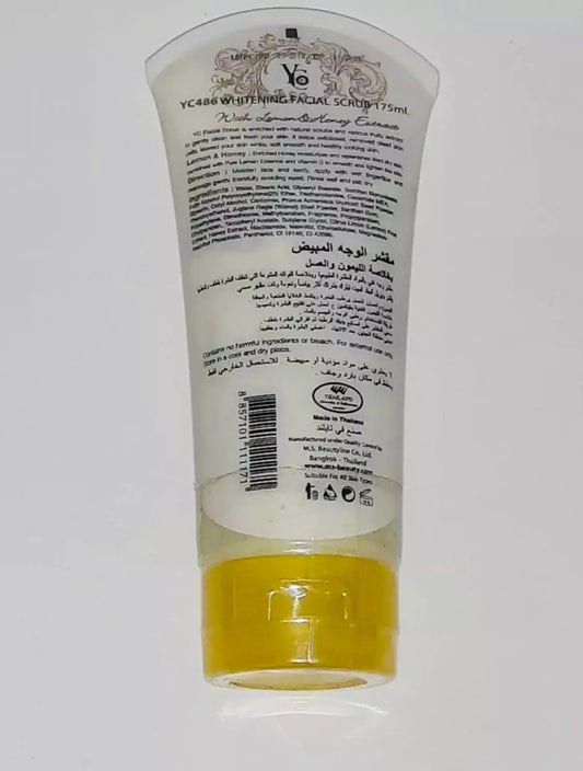 YC Whitening Facial Scrub with Lemon, Honey Extract, and Apricot Powder – 175ml