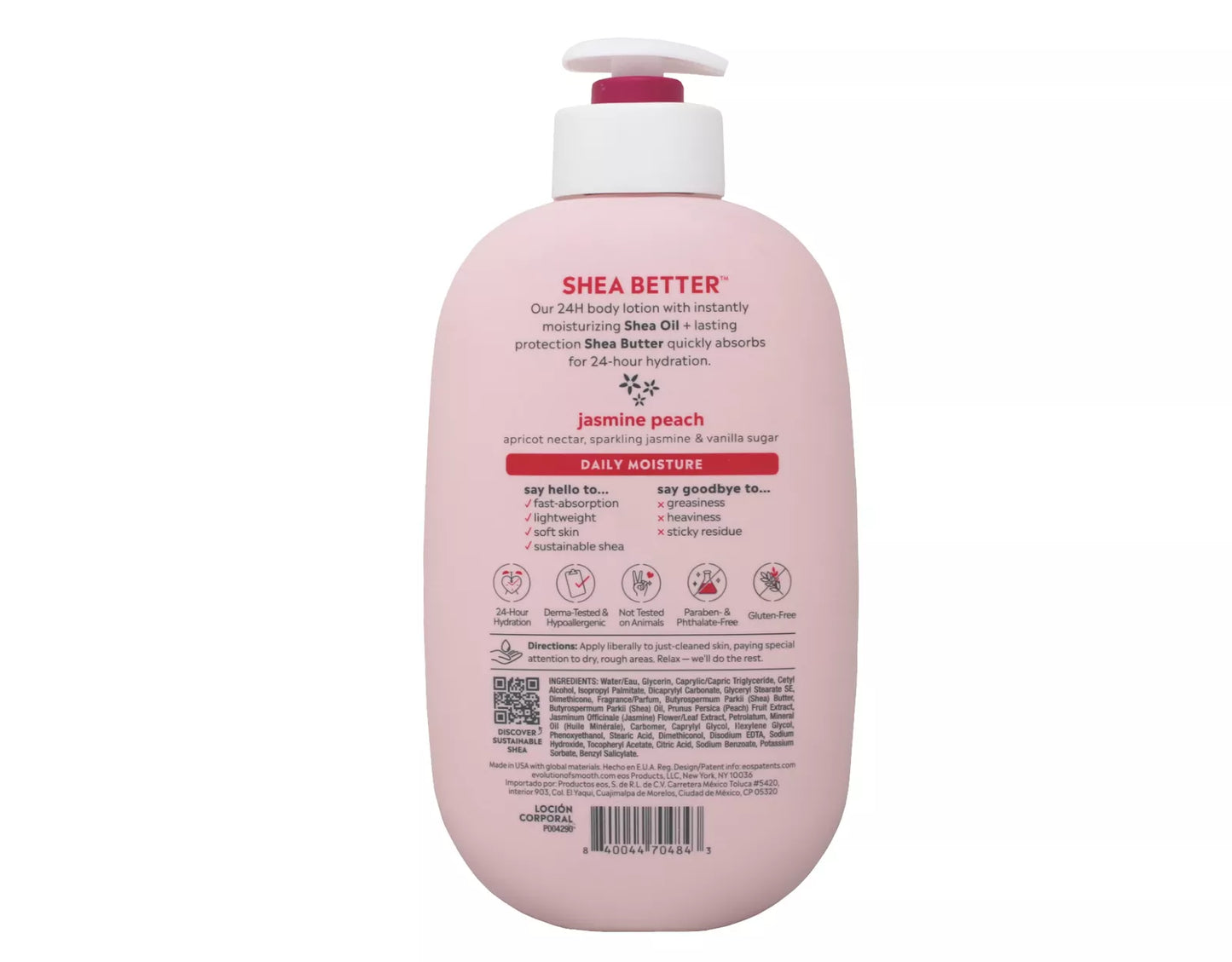 EOS Shea Better 24H Moisture Body Lotion – Jasmine Peach