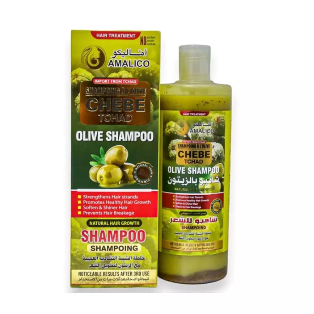 AMALICO Chebe Olive Oil Hair Growth Shampoo with Chebe Powder – 500ml