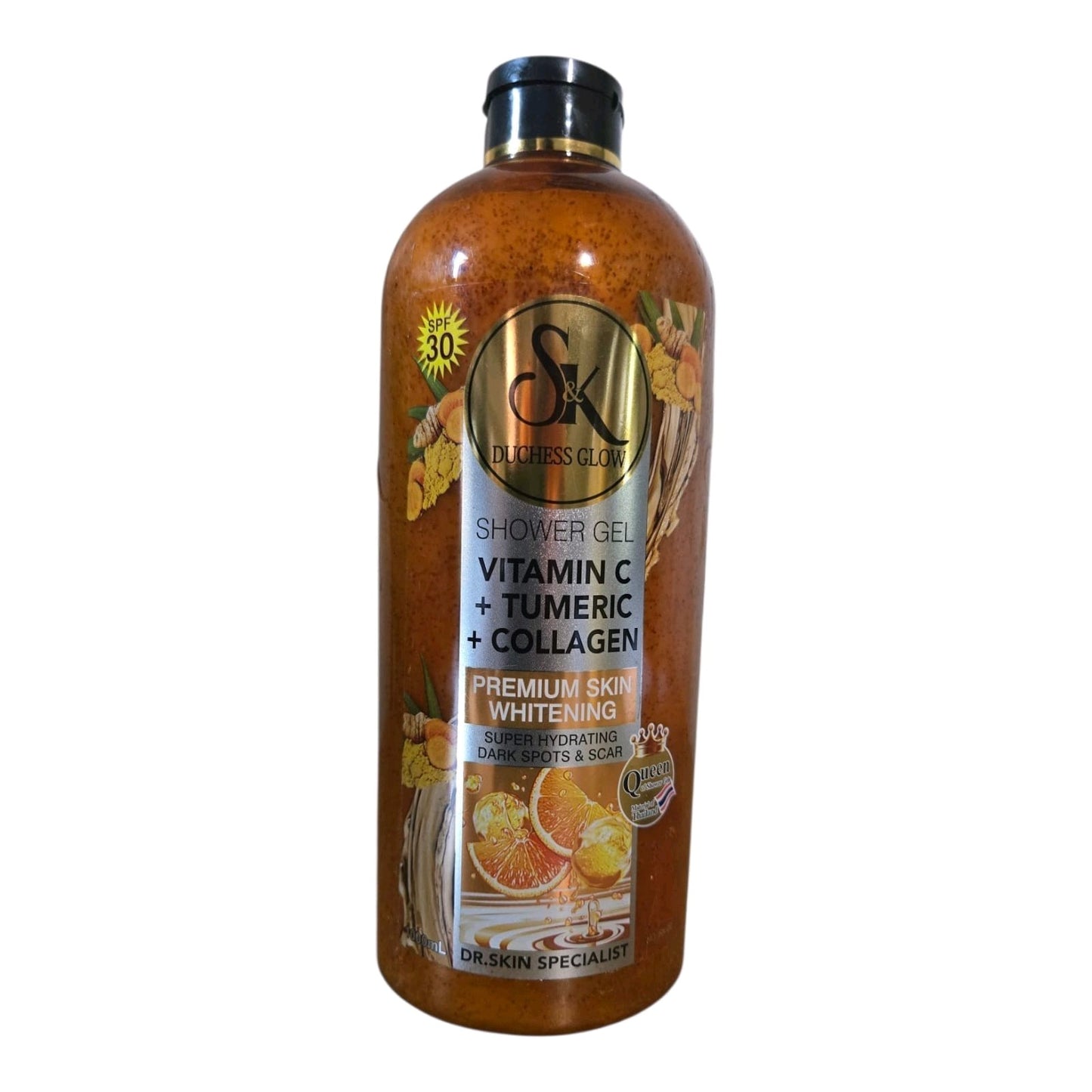 SK Duchess Glow Vitamin C + Turmeric + Collagen Scrub Shower Gel (1000ml)
