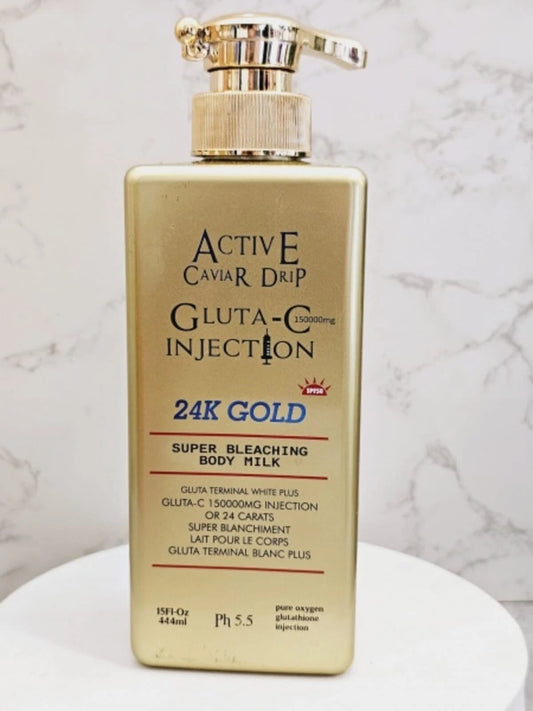 Active Caviar Drip Gluta-C Injection 24K Gold Super Bleaching Body Milk