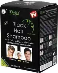 π₯ LIMITED DEAL β Dexe Black Hair Shampoo 10 Sachets | 2-in-1 Instant Dye + Shampoo | Covers Greys in 5 Mins + No Ammonia | KSh 3000