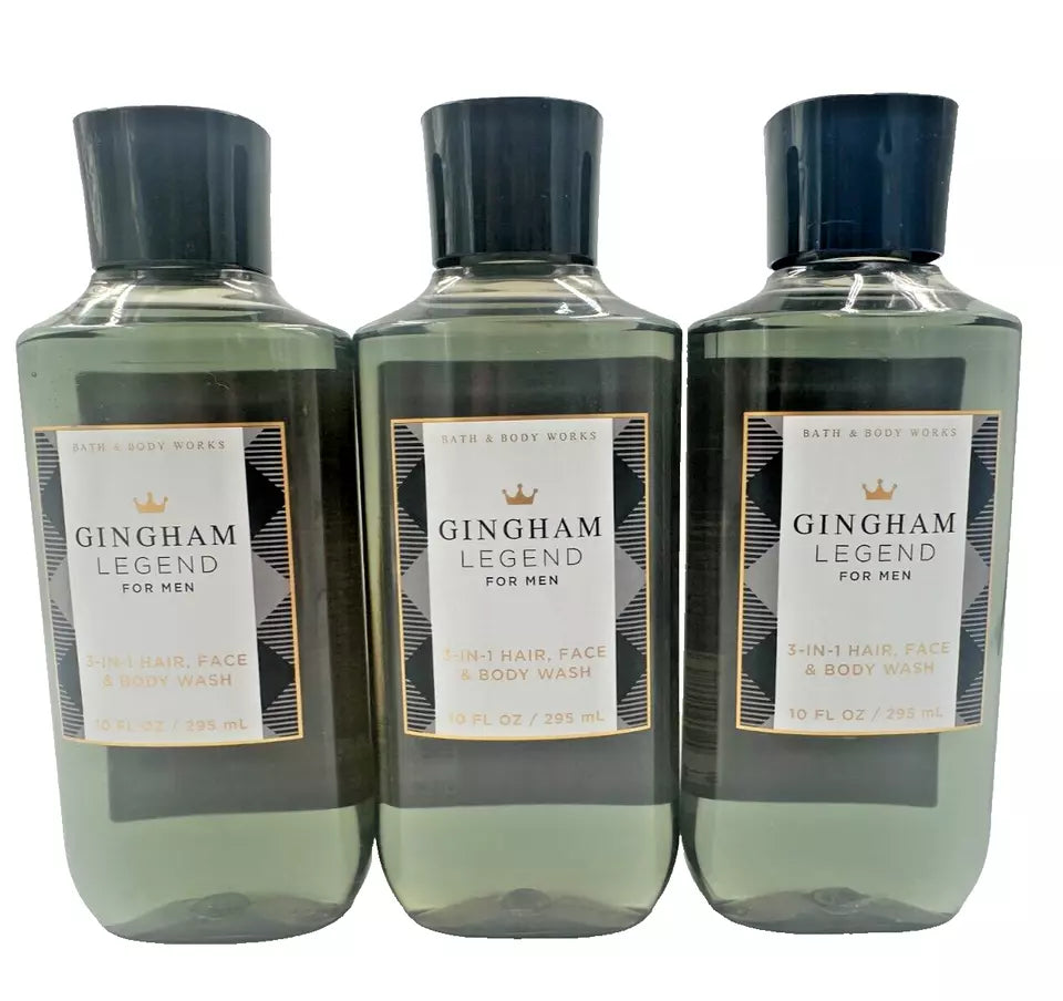 Bath & Body Works Gingham Legend 3-in-1 Hair, Face & Body Wash