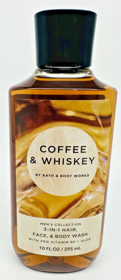 Bath & Body Works Coffee & Whiskey 3-in-1 Hair, Face & Body Wash (Men's Collection)