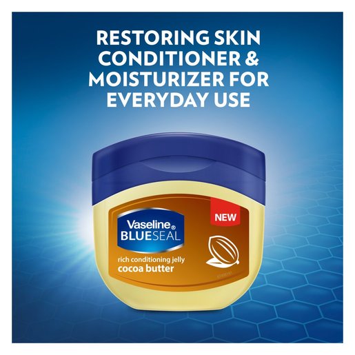 Vaseline Blue Seal Cocoa Butter Moisturizing Petroleum Jelly (250ml)