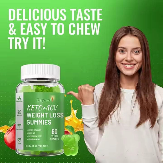 DAYNEE Customized brand Keto bhb gummies herbal apple cider vinegar slimming gummies for weight loss products