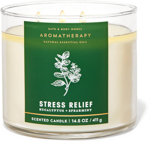 Bath & Body Works Aromatherapy Eucalyptus Spearmint Stress Relief 3-Wick Candle