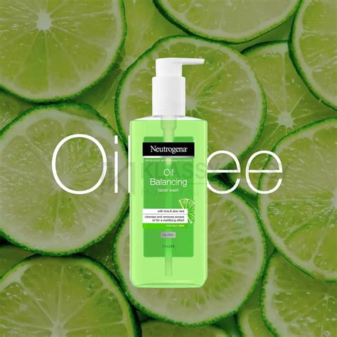 Neutrogena Oil Balancing Facial Wash with Lime & Aloe Vera – 200ml