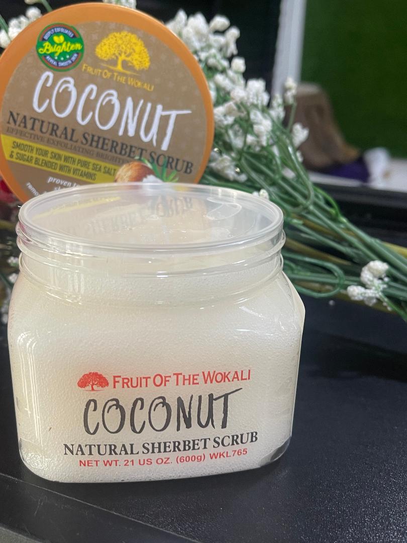 Fruit of the Wokali Natural Sherbet Coconut Scrub