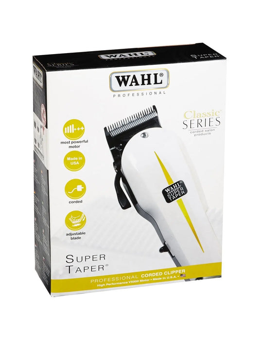 Wahl 08466-424 Corded Super Taper Hair Clipper – White