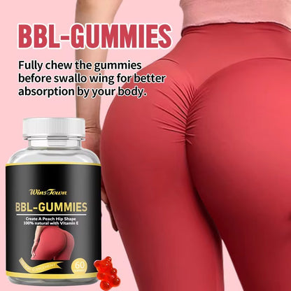 WINS TOWN Super Butt Booster gummies Butt Enlarging Maca gummy for Lifting Firming bubble Butt Hip enhance