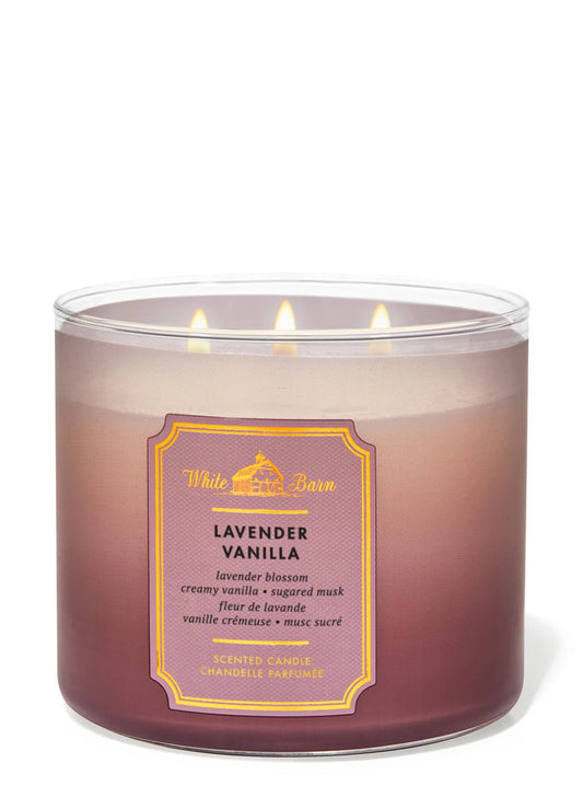 Bath & Body Works Lavender Vanilla 3-Wick Candle